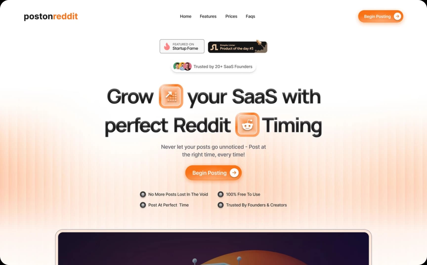 Website showcase preview