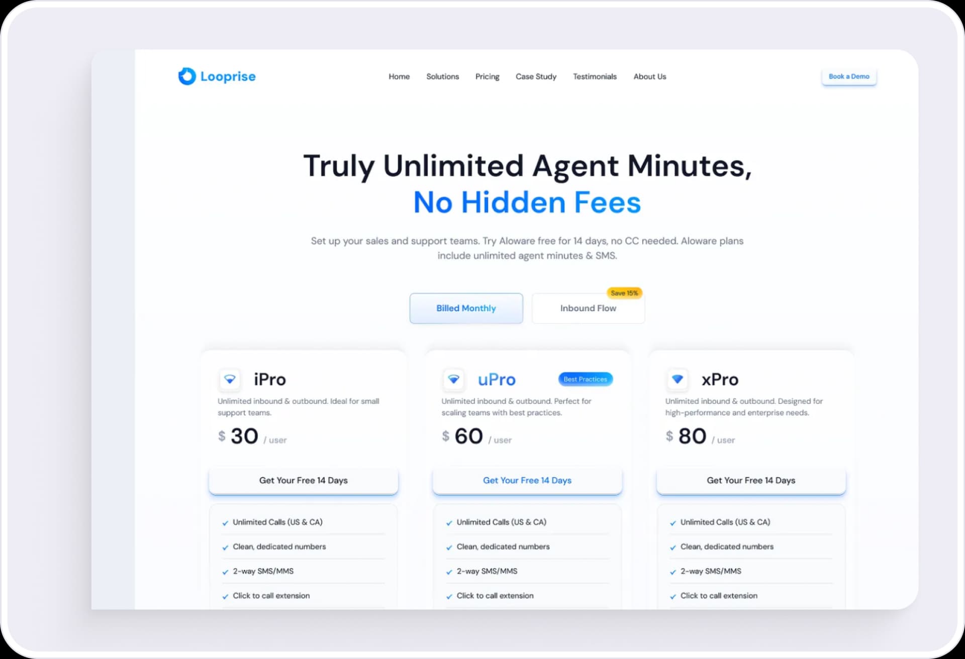 Website showcase preview