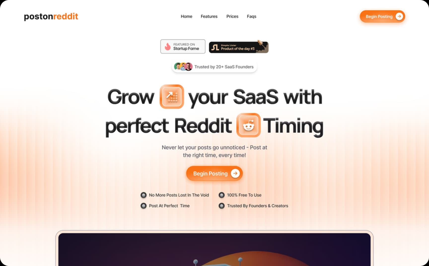 Website showcase preview
